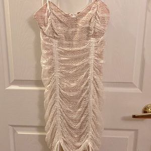 Fashion Nova lace ruched dress